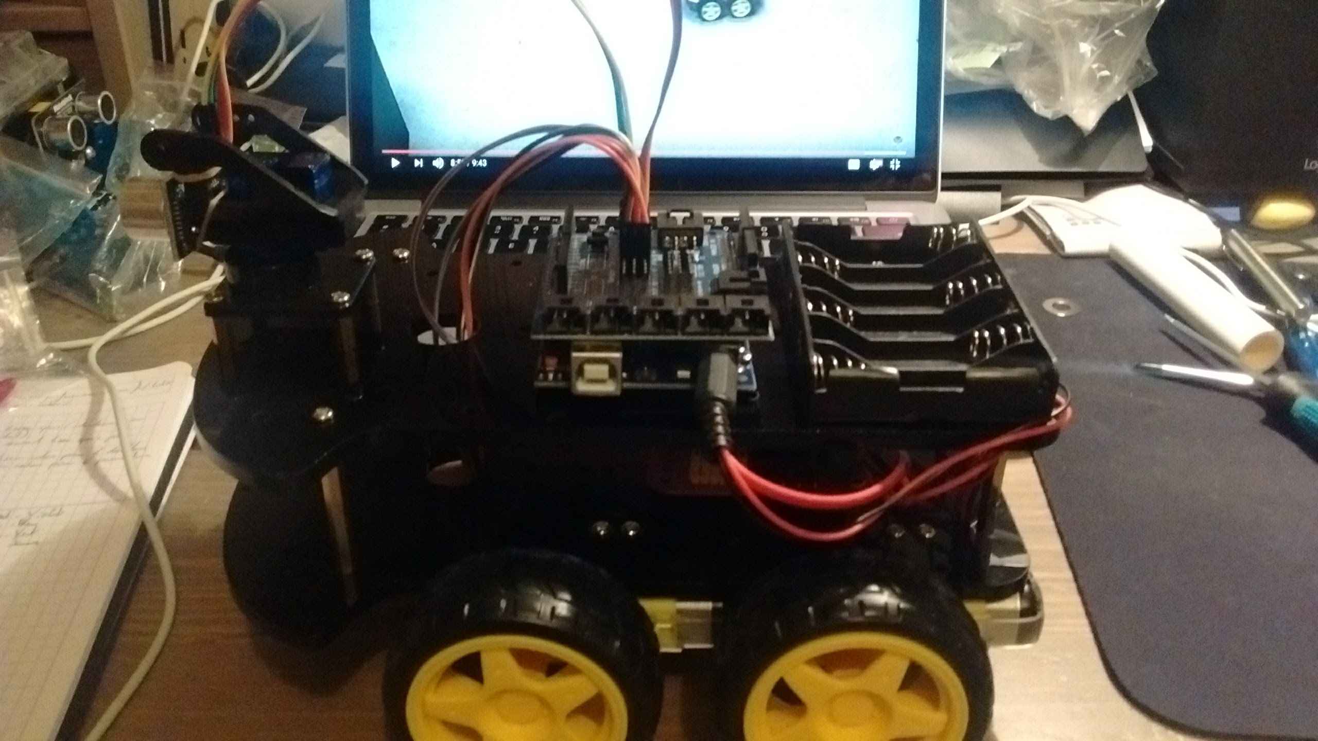 Robot Arduino Premiers essais